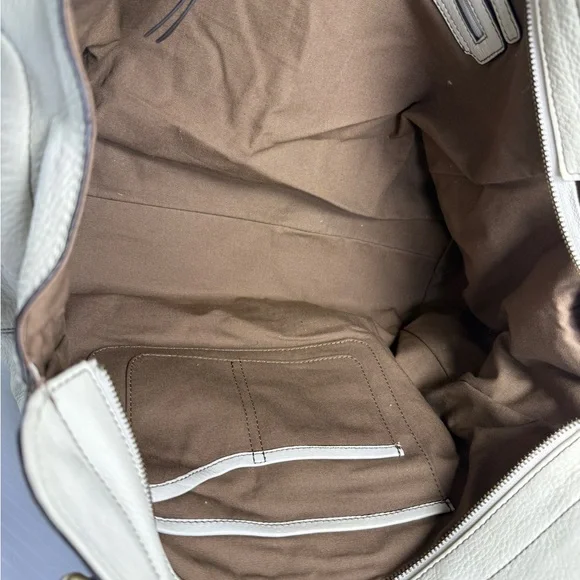 Ellen Tracy Cream and Brown Women's Handbag - Picture 8 of 13